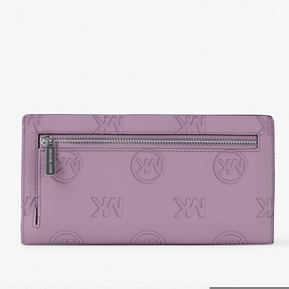 MICHAEL KORS Carson Large Logo Debossed Snap Wallet
Light Quartz
NWT - Picture 2 of 16